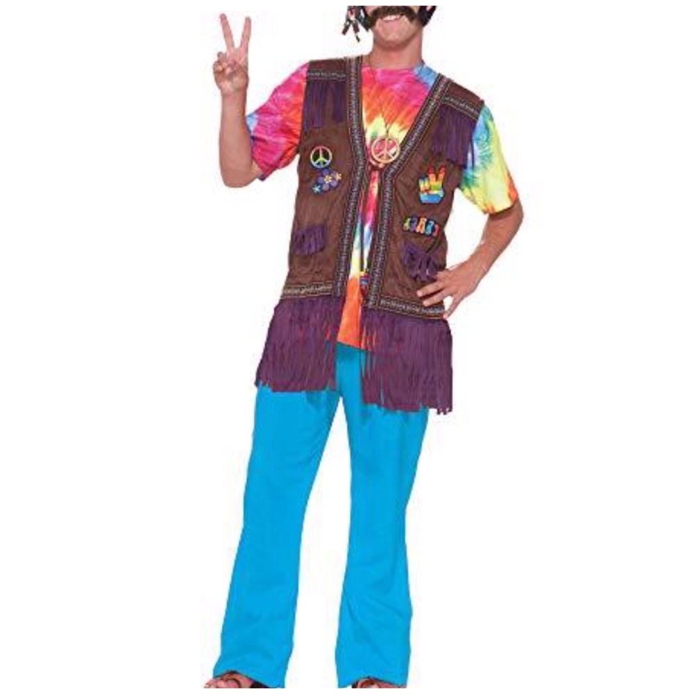 Halloween Hippie Peace Vest - OS